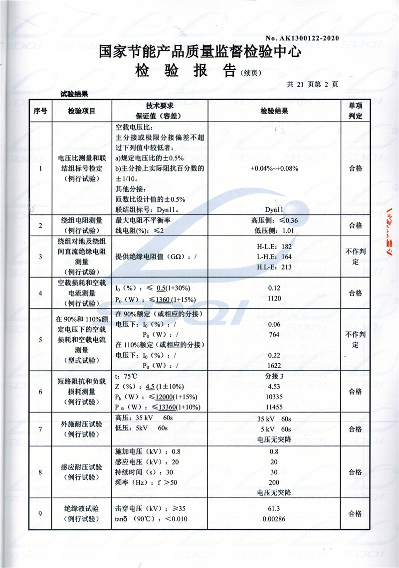 高低压试验报告-S11-1250双柏双柏双柏油浸式变压器-2.jpg